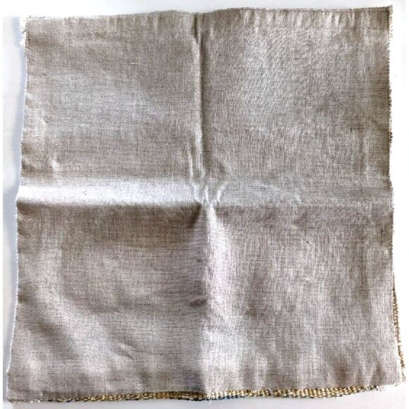 Vintage Tapestry Technique Needlepoint Panel Square Hand Woven Cottage 13*13 in - Picture 7 of 8